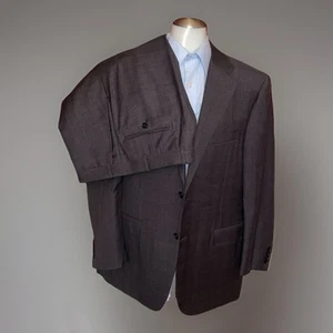 CANALI L13290/37 Grey Two Button EUR 54R 7 Drop Suit Jacket Size 44 Pants 36 - Picture 1 of 24