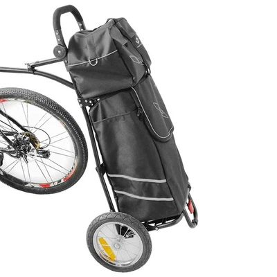 M-Wave Stalwart Shop 2 Bike Trailer with Detachable Bag & Trolley Conversion - Image 1 of 4