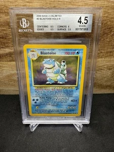 2000 Pokemon TCG Base Set 2 Blastoise Holo 2/130 BGS 4.5 High Subs! - Picture 1 of 2