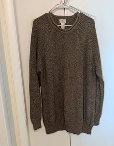 Vintage LL Bean Rollkragen Pullover Herren Größe 2XLT Tall Grün Fischer Strick - Bild 1 von 10