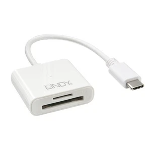 LINDY 43185 USB 3.1 Typ C SD Card Reader, weiß, USB 3.1 Typ C SD/microSD Card Re - Bild 1 von 1