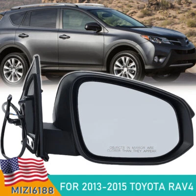 Espejo retrovisor de puerta lateral derecho pasajero para Toyota RAV4 2013 2014 2015 con pasador de 3 cables Foto 1 de 4