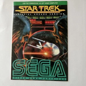 Star Trek Strategic Operations Simulator Commodore VIC 20 Video Game Manual Only - Picture 1 of 2