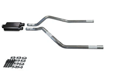 GMC Jimmy 00-04 2.5" Dual Truck Exhaust Kits 2 Chamber Muffler - Image 1 of 4