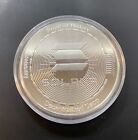 New Solana Crypto Commemorative Coin in Protective Plastic Case - Silver Plated