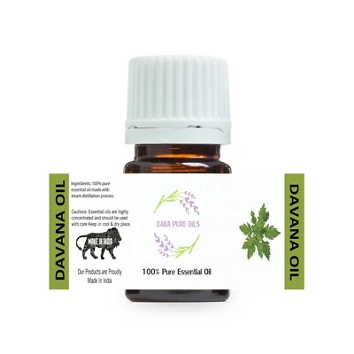 GUZARISH DAVANA OIL PURE NATURAL ESSENTIAL PURE ORGANIC FROM INDIA USD