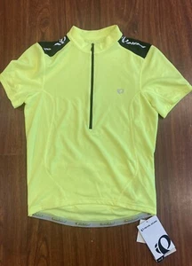 PEARL iZUMi Quest Short-Sleeve Jersey - Men's Small Screamin Yellow New $35 - Picture 1 of 9