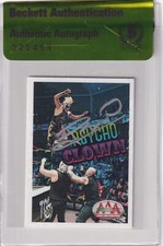 Psycho Clown Signed 2019 Panini Lucha Libre AAA Album Stickers Card #38 BAS COA