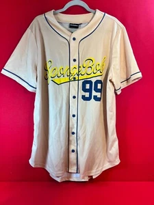 Nickelodeon- SpongeBob SquarePants Buttondown Baseball Jersey- PICK YOUR SIZE - Picture 1 of 6