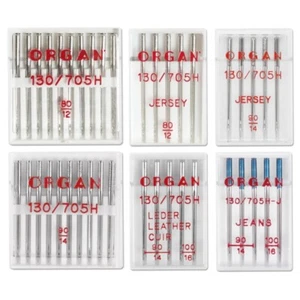 Organ Nadelsortiment Jersey/ Jeans/ Leder/ Universal/ System 130/705H alle Nähma - Bild 1 von 1