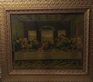 The Last Supper Lithograph By R Tesar Religious Signed & Framed - Picture 1 of 4