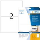 HERMA 10020 Universal Etiketten ablsbar, 25 Blatt, 199,6 x 143,5 mm, 2 pro A4