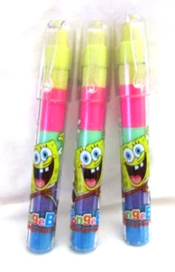 SpongeBob SquarePants three (3) 4.5" Stackable Scented Eraser Pen Set-New!AR4S - Picture 1 of 1
