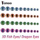 100 pièces leurre holographique 3D époxy yeux de poisson dragon streamer pêche en eau salée