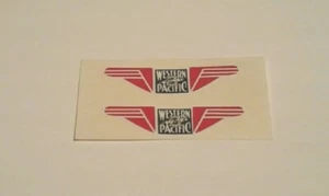 LIONEL WESTERN PACIFIC 2345/55 AA F3 NOSE CLEAR WATERSLIDE (PKG OF 2) DECAL LOOK - Picture 1 of 1