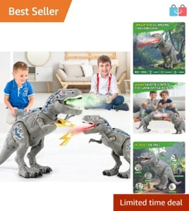 Interactive 2.4G T-Rex Dinosaur Toy with Roaring Sounds - Perfect Gift for Kids - Picture 1 of 11