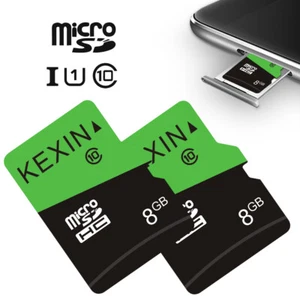 Karta Kexin Micro SDHC 8GB 2 sztuki Karta pamięci UHS-I C10 Karty pamięci + adapter - Zdjęcie 1 z 12