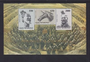 1986 SAN MARINO TERRA COTTA STATUARY TOMB OF EMPEROR QIN SCT.1113 MI.BLOCK 10 - Picture 1 of 1
