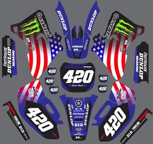 Graphics for Yamaha YZ250f YZ400f YZ426f 1998-2002 American Flag Custom - Picture 1 of 1