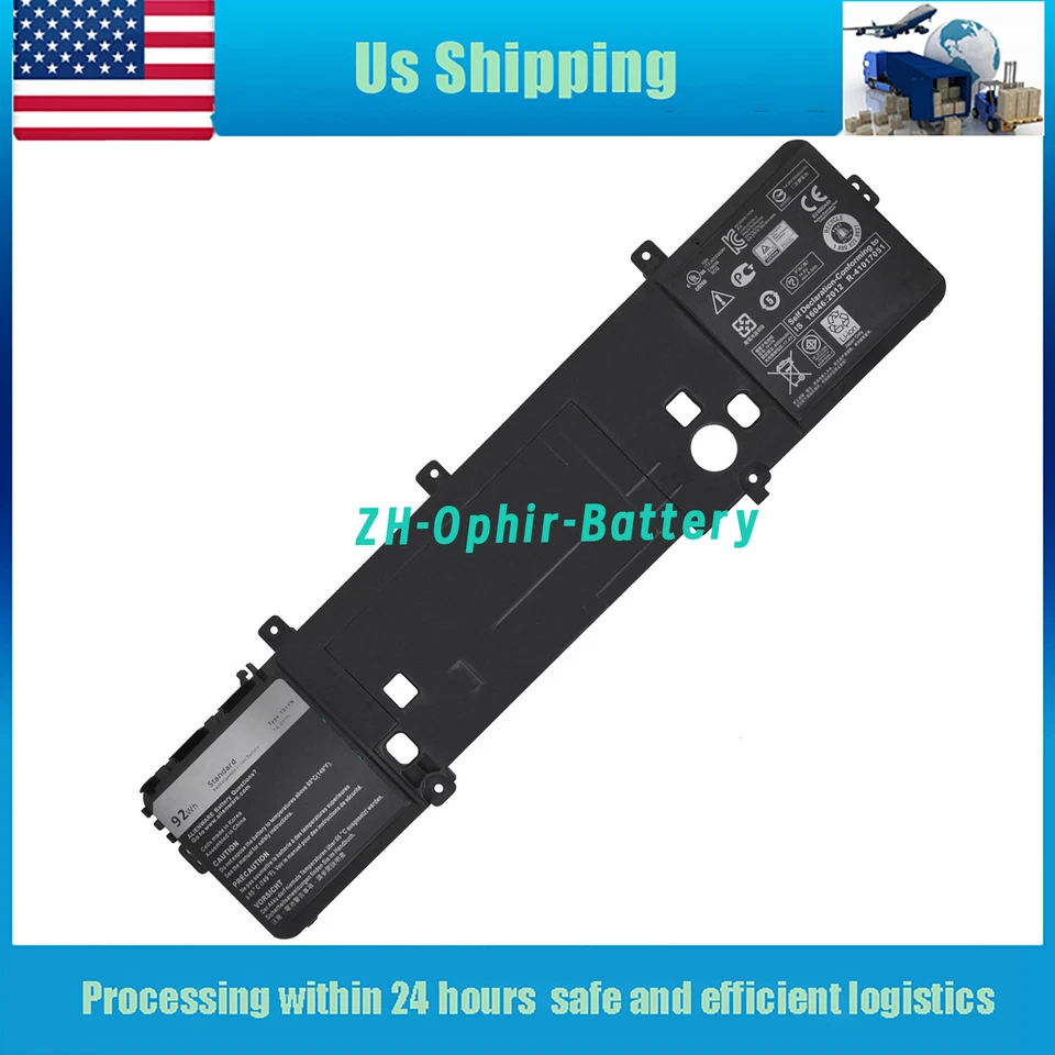 92Wh New 191YN battery For Alienware 15 R1 R2 ALW15ED-1718 1728 1828 1828T 410GJ - Image 1 of 4