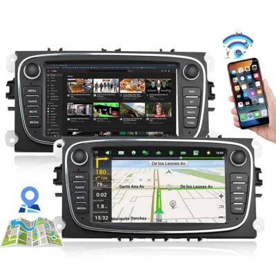 Für Ford Focus Mondeo Mk4 S/C-Max Galaxy Autoradio Android 13 GPS Navi 2+32G DE - Bild 1 von 4