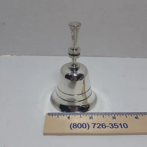Silver Plate Brass Bell Made In Hong kong - Picture 1 of 3