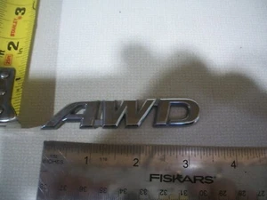 AWD LETTERS EMBLEM CHROME OEM ORIGINAL USED BAGDE GENUINE - Imagen 1 de 1
