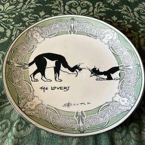 Antiguo Plato de Vajilla Royal Doulton Souter's Cat Kateroo Series "The Lovers" - Imagen 1 de 7