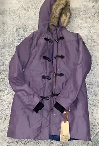 Sierra Designs Parka Duck Down Purple Jacket Women Large SZ 8/10 - Picture 1 of 11