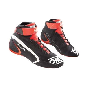OMP FIRST MY21 Racing Shoes Black/Red (FIA ) - EUR 42 - Picture 1 of 4
