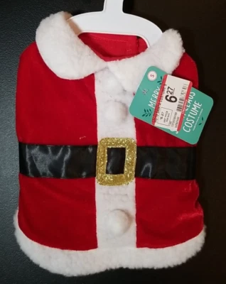 Disfraz de Papá Noel Navidad Perro Terciopelo Rojo Talla Grande Nuevo con Etiquetas Feliz y Brillante Foto 1 de 2