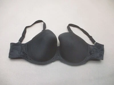 Sujetador Demi 36FF FANTASIE Mujer Negro Forrado Con Aros Cobertura Completa Cierre Trasero 9T Foto 1 de 4