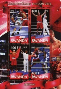 Boxing Sport Olympic Games London 2012 Souvenir Sheet of 4 Stamps Mint NH - Picture 1 of 5