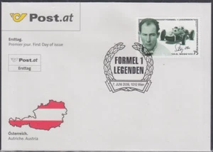 AUSTRIA  SC #2051e FDC SIR STERLING MOSS, FORMULA 1 RACE CAR DRIVER - Picture 1 of 1