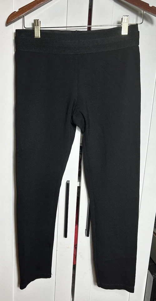 BCBGMAXAZRIA Mujer Elástico Masón Leggings Negros Talla Mediana Foto 1 de 4