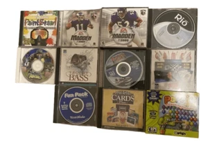 Lot of 11 PC CD-ROM Games Computer Madden 2002 2005 Bass Hunter Paintball Paint - Picture 1 of 6