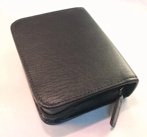 Diabetic Glucometer / Glucose meter - Quality Nappa leather case - BLACK - Picture 1 of 3