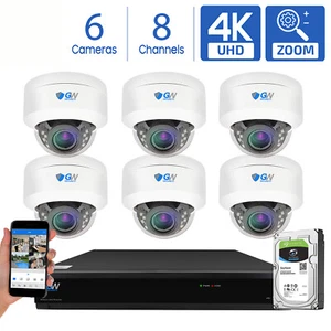 GW 8 canali DVR (6) 8MP CCTV zoom motorizzato 4K cupola sistema di telecamere di sicurezza domestica - Foto 1 di 12