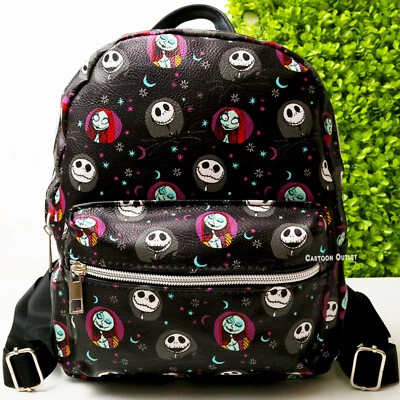 Disney Jack Skellington Mini Mochila 10" Cartera Bolso Imitación Cuero Tendencia Foto 1 de 4