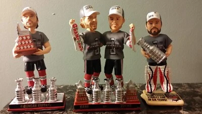*PICKUP* Kane & Toews, Keith, Crawford Blackhawks Stanley Cup 10” Bobblehead  - Image 1 of 2