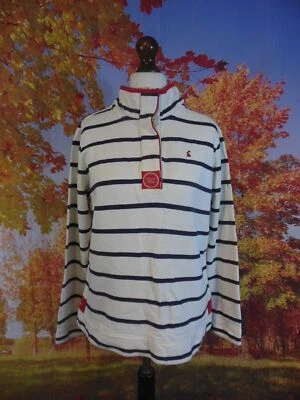 Tom Joules Original Azul Marino Rayas Blanco 100% Algodón Sudadera Reino Unido Mujer Talla 14 Foto 1 de 4