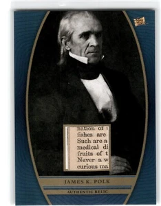 Pieces of the Past Relic Card James K. Polk - Picture 1 of 2
