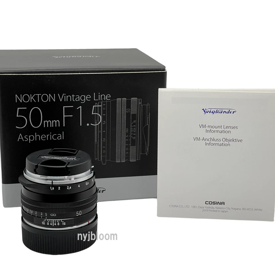 NEW Voigtlander NOKTON Vintage Line 50mm F1.5 II Black MC Multi Coating  - Image 1 of 4