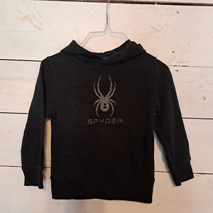 Spyder Youth Boys Hoodie Sweatshirt Size XS (5) Camp Long Sleeve Pullover Black - Picture 1 of 4