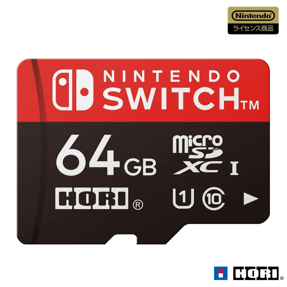 HORI 64GB MicroSD Card for Nintendo Switch Compatible Card Only NSW-046 NEW - Image 1 of 2