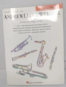 Andrew Lloyd Webber Violin Sheet Music Phantom, Cats, Jesus Christ Superstar - Picture 1 of 3