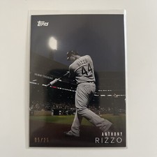 2018 Topps on Demand Black and White Anthony Rizzo 05/25 #13B Cubs Background