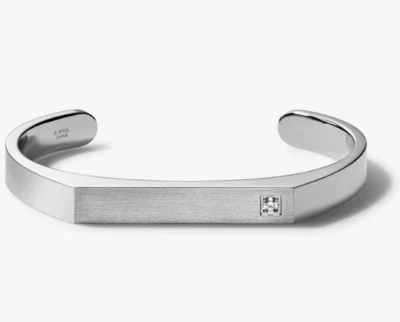 NUEVO Brazalete Bulova Clásico Acero Inoxidable Diamante 7.5" a 8" J98B004S Foto 1 de 3