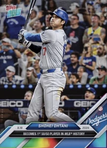 2024 Topps NOW Rainbow Becomes 1st 50/50 Player 9.19.24 SHOHEI OHTANI Digital - Picture 1 of 1