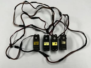 Hobbico and Airtronic Set of Four Standard Size Servos with old Airtronic Plugs - Picture 1 of 2